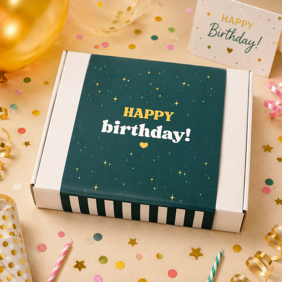 Birthday Cookie Gift Box – 6 or 12 Cookies